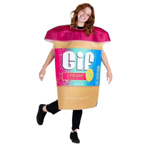 Peanut Butter Jar Bodysuit Costume Unisex Adult One Size Fits All NEW - Picture 4 of 5